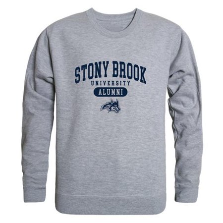 W Republic  Men Stony Brook Seawolves Alumni Fleece, Heather Grey - Extra Large