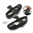thumbnail image 2 of DREAM PAIRS Girls Mary Jane Dress Shoes Front Bow Ballerina Flats for Wedding, Party, Christmas, 2 of 6