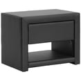 thumbnail image 1 of Mesa de Noche Tapizada Baxton Studio Massey Negra, 1 of 4