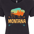 thumbnail image 4 of Inktastic Montana Buffalo Silhouette Women's T-Shirt, 4 of 5