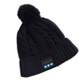 thumbnail image 3 of sweethay Inalámbrico Bluetooth V5.0 Music Hat Beanie Cap Auricular Auriculares Auriculares inteligentes Altavoz con micrófono Sport Knitted Hat Cables de audio/vídeo Negro, 3 of 8