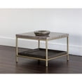 thumbnail image 6 of Sunpan Arden 23.5" Modern Marble End Table with Gold Iron Frame in Gray, 6 of 10