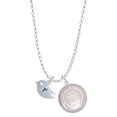 thumbnail image 1 of Delight Jewelry Silvertone Little Bird Initial - R - To the World You are a Mother Locket Necklace, 1 of 4
