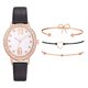 thumbnail image 1 of Reloj de pulsera para mujer de cuero con esfera verde cuadrada a la moda para mujer, conjunto de pulsera de cuarzo Wmkox8yii gfajkfgbkjabf2028, 1 of 1