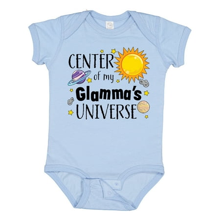

Inktastic Center of My Glamma s Universe Gift Baby Boy or Baby Girl Bodysuit