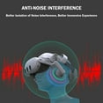 thumbnail image 5 of VR Headset Earphones with Hi-Fi Sound Enhancement, Adjustable Ear Cups & Memory Foam Cushions, Ultra-Lightweight Compatible with Meta Quest 3/3S VR Headsets-White, 5 of 9