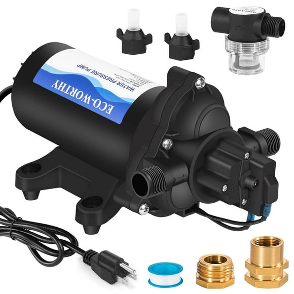 Bomba de agua a presión ECO-WORTHY Serie 33 110 V AC 15.0LPM 3.4Bar