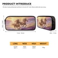 thumbnail image 5 of ZUXONGSY Horse Floral Sunset Print 3 Pieces Backpack with Lunch Box Pencil Pouch for Boys Girls 17 Inch Kids School Bags Bookbag Primary School Supplies with Bottle Pocket Stationery Bag Daypack, 5 of 6