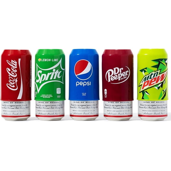 Silicone Can Covers (5 Pack), Hides as Soda, Sleeve Accessory for Your Drink Disguise Suitable All Standard 12 OZ Cans