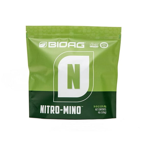 Nitro-Mino Water Soluble Powder - Nitrogen & Amino Acids Fertilizer - 4 lb bag by BioAg
