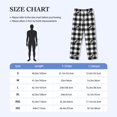thumbnail image 4 of Hirioo Anchor Black Tartan Plaid for Men's PJ Pajama Pants Sleep Pants Men's Home Trousers with Pockets,S-3XL-XX-Large, 4 of 6