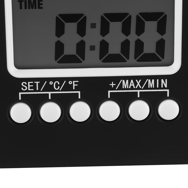 LCD Digital Outdoor Indoor Thermometer Clock Wireless Meter