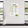 thumbnail image 3 of Asthma Diet Chart Poster Food Health Kitchen Wall Art Canvas Painting for Living Room Bedroom Decor, 3 of 4