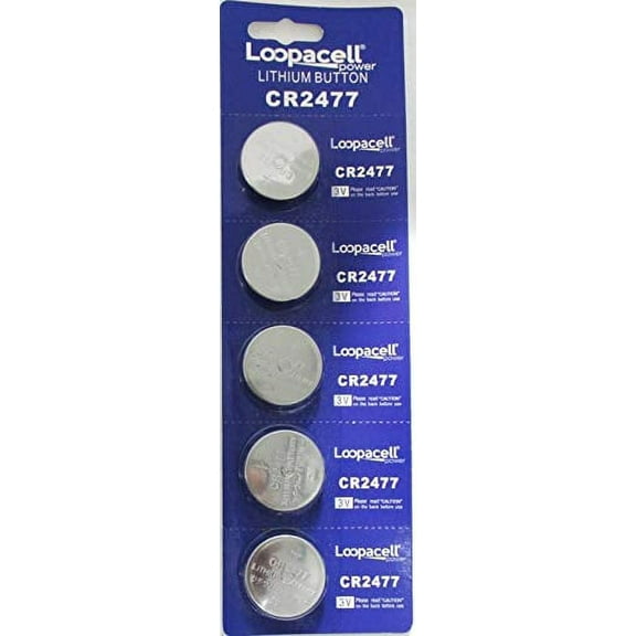 100 Loopacell CR2477 BR2477 DL2477 ECR2477 KCR2477 3V Lithium Cell Batteries