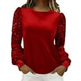 thumbnail image 3 of yillto Women's Velvet Blouse Sequin Long Sleeve Tops Business Work Dressy Clothes Party Office Outfits, 3 of 7