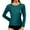 Mint Green, variant on EDFBUYKRS Blouses for Women Dressy Lace Long Sleeve Shirts Fall Casual V Neck Tunic Tops Xl