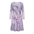 thumbnail image 4 of SCRAWLGOD Cute Axolotl Dress for Women Breastfeeding Dress Long Sleeve Maternity Dresses Size M Round Neck Nursing Friendly Dress Stretchable Pregnancy Dress for Baby Shower, 4 of 7
