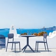 thumbnail image 2 of Pemberly Row 3 Piece Outdoor Bistro Set with 24" Square Table Top in Dark Gray, 2 of 7
