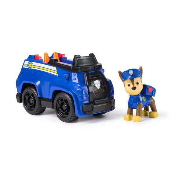 PAW Patrol Police Cruiser Vehicle with Collectible Chase Figure, Sustainably Minded Toys for Kids Ages 3