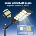 thumbnail image 2 of 2 Pack Solar Street Lights Outdoor with Motion Sensor & Remote,IP67 Waterproof Solar Security Light for Yard,Garage,Driveway,Garden, 2 of 8