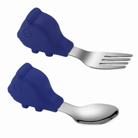 

Utensils Baby Fork And Spoon Set Easy For Toddlers To Grip Baby Training Utensils Perfect Designed For Self Feeding