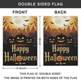 thumbnail image 4 of Halloween Ghost Garden Flag 12x18 Vertical Double Sided Spooky Pumpkin Fall Holiday Outside Decorations Burlap Yard Flag BW707, 4 of 5