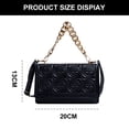 thumbnail image 2 of Bolso tipo cartera clásico, bolso de mensajero femenino, bolso de moda con un hombro, bolso con cadena, 2 of 6