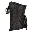 thumbnail image 4 of Penkiiy Womens Sexy Vintage Gothic Party Floral Lace Up Slim Corset Bustier Tube Top Sexy Bodysuits for Women XS Black On Sale, 4 of 5
