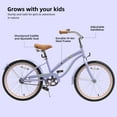 thumbnail image 3 of ACEGER 20 Inch Beach Cruiser Bike for Girls Ages 9-13, Purple, 3 of 6