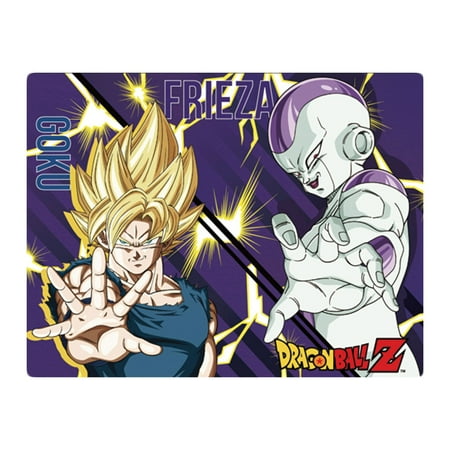 Download Dragon Ball Z Super Saiyan Goku & Frieza Sublimated Throw Blanket - Walmart.com - Walmart.com