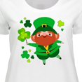 thumbnail image 4 of Inktastic Cute Leprechaun for St. Patrick's Day Women's Plus Size T-Shirt, 4 of 5
