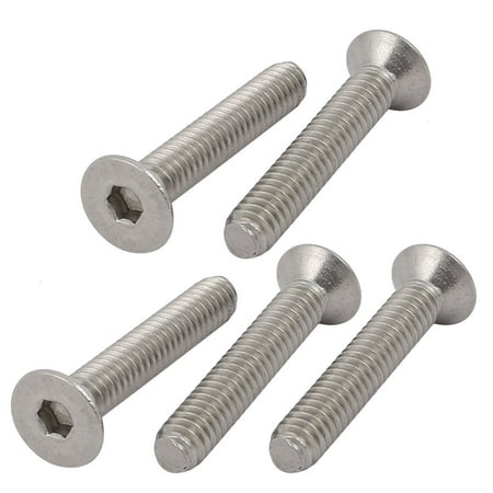 

Uxcell 1/4-20x1-1/2 304 Stainless Steel Flat Head Hex Socket Cap Screw 10pcs
