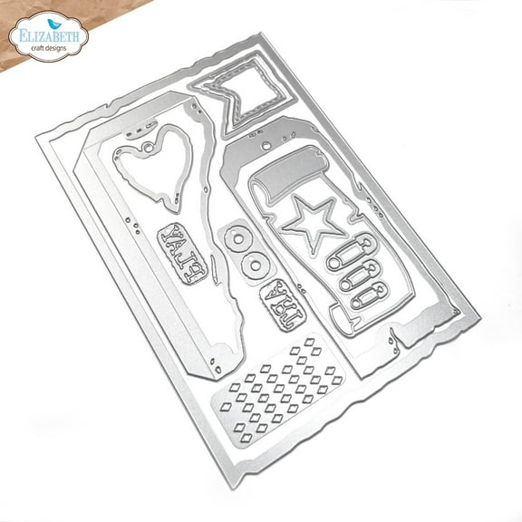Elizabeth Craft Metal Dies-Playful grunge