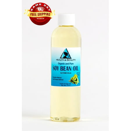 SOYBEAN / SOY BEAN OIL ORGANIC CARRIER SOY OIL COLD PRESSED 100% PURE 4 OZ