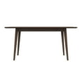 thumbnail image 4 of Levi Modern Wood Dining Table - 63" Brown Kitchen Table, Seats 4-6, Solid Wood, Mid-Century Design, Perfect for Dining Rooms &amp; Kitchens, Easy Assembly, 4 of 6
