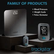 trackstar Blood Glucose Kit | Monitor, Strips, Lancets, Lancing Device | trackstar Monitoring App | Bluetooth iOS & Android Compatible | Measure, Track, and Share Results