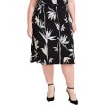 thumbnail image 1 of Kasper Jupe Midi Imprimée pour Femmes, Multicolore, Grande Taille, 1X, 1 of 1