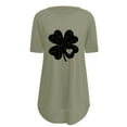 thumbnail image 3 of Pxiakgy Vente Chaude! T-Shirt Trèfle de la Saint-Patrick pour Femmes Chanceux Irlandais Manches Courtes T-Shirt Graphique Trèfle Mode Décontractée Col Rond Manches Courtes Imprimé, 3 of 6