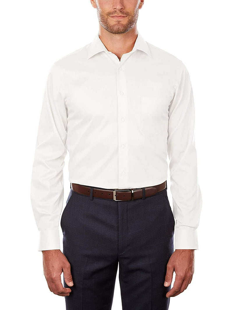 Van Heusen Mens TALL FIT Dress Shirt Flex Collar Stretch Solid Big and Tall 19 Neck 35-36 Sleeve White - Walmart.com Van Heusen Mens TALL FIT Dress Shirt Flex Collar Stretch Solid Big and Tall 19 Neck 35-36 Sleeve White - Walmart.com