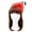 Red, variant on Elegant 2-Way Flower Veil & Feather Fascinator with Clip & Headband