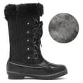 thumbnail image 3 of DREAM PAIRS Women's Waterproof Mid-Calf Winter Outdoor Snow Boots RIVER_1 BLACK Size 12, 3 of 5
