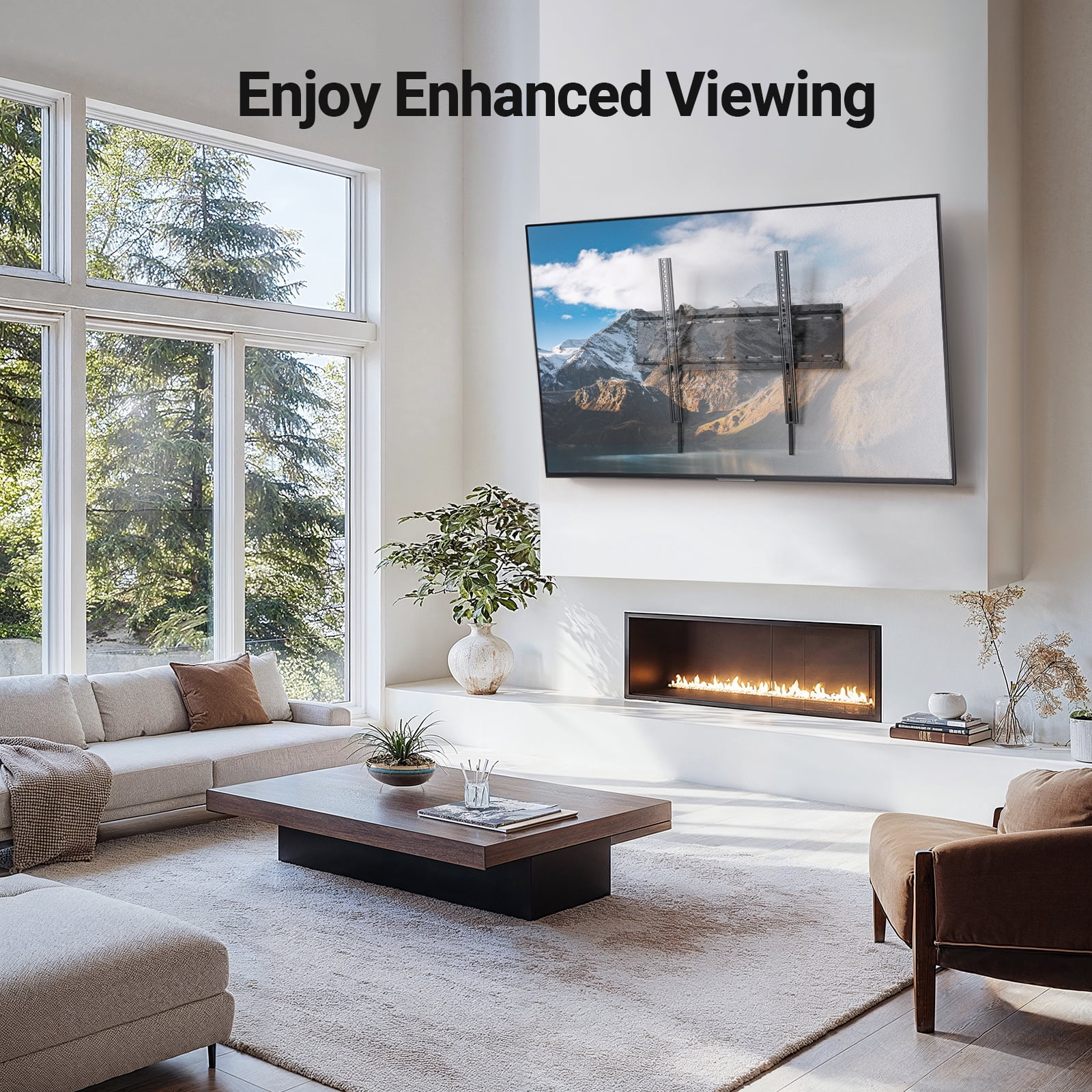 MountFTV Tilt TV Wall Mount Bracket for 23-70 Inch TVs photo 7