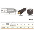 thumbnail image 2 of Juego De Conectores De Cable De Soldadura Conector Rápido De Junta De Cable De Soldadura De Plástico Negro Y Latón 100A-900A Conector De Panel De Cable De Soldadura Tig Para La Industria Yuarrent TO005592-04, 2 of 7