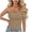 Khaki, variant on COMVALUE Tank Tops for Women Square Neck Spaghetti Strap Double Lined Y2K Going Out Camisole Top White One Size