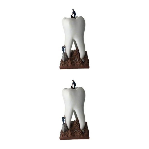 Cateissary Regalo único para decoración de oficina, escultura , figurita decorativa, decoración de escritorio, figuritas, ornamento, clínica blanco 2Conjunto