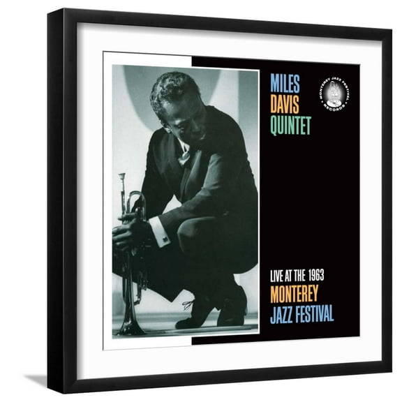 Art.com Miles Davis, Collector's Items Art Print, Black Frame Wall Art, 21" x 21"