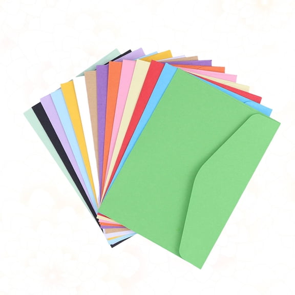 IMIKEYA 70-Piece Assorted Color Paper Envelopes Set with Simple Blank Design for Writing, Mailing, and Storage
