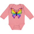 thumbnail image 3 of Inktastic Butterfly with rainbow wings Boys or Girls Long Sleeve Baby Bodysuit, 3 of 5