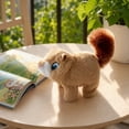 thumbnail image 3 of Electric Interactive Squirrel Plush Toy ,Plush Interactive Companion Animal Toys with Walking,Barking,Tail Wagging, Realistic Squrrile Stuffed Animal Cute Squirrel Plush Toy, 3 of 6