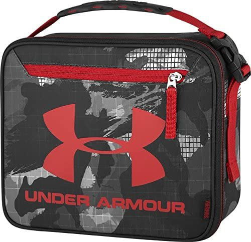 Under Armour Zip Around Lunch Box Red Black Insulated Crush Resistant NWT 